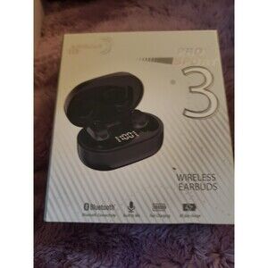 Apollo Pro Sport 3 Wireless Bluetooth Earbuds Fast Charging Built-in Mic Black
